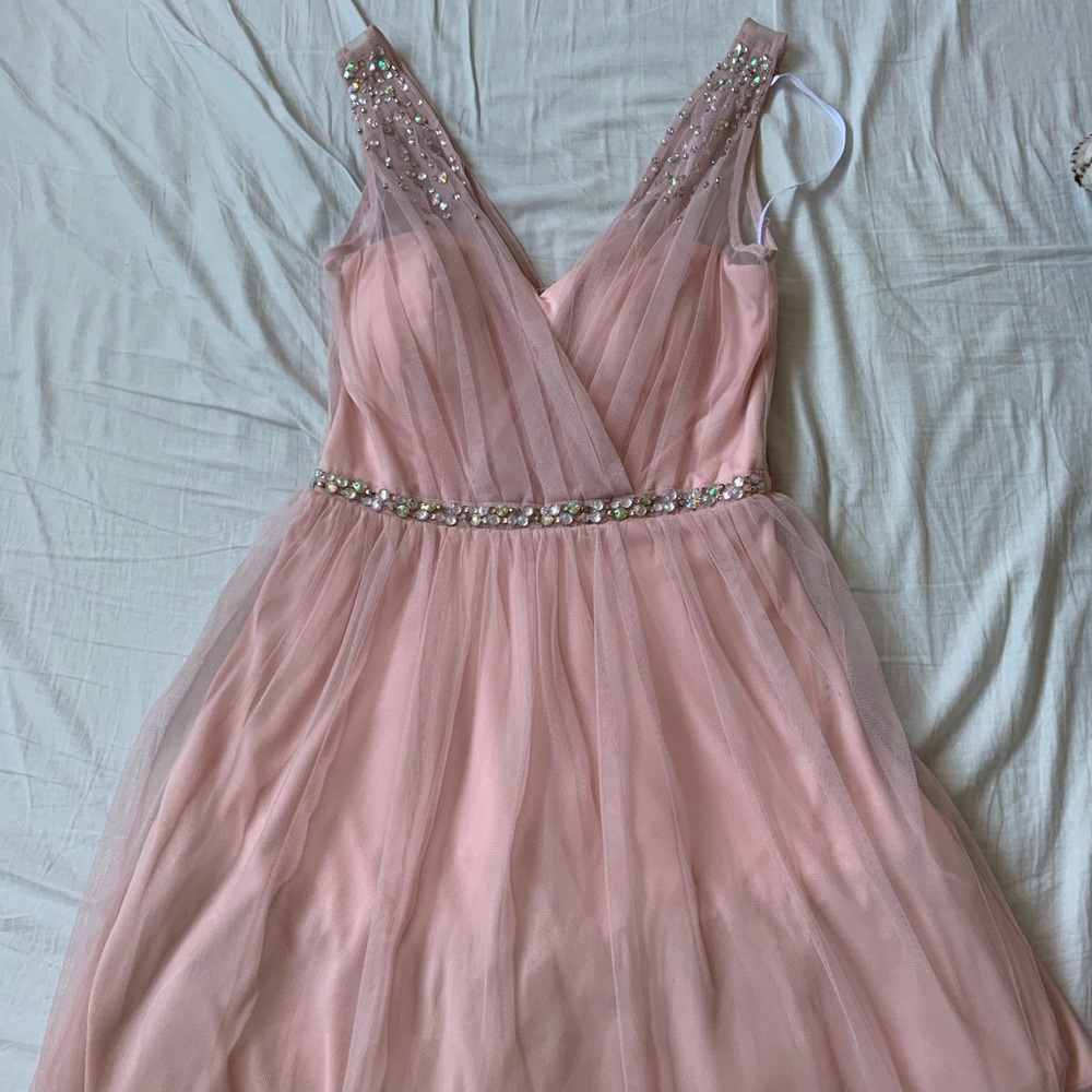 Pink Knee-Length Dress